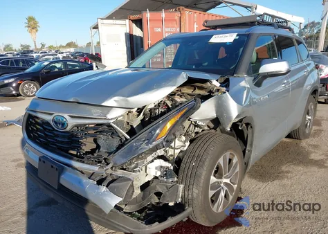 2021 Toyota Highlander Hybrid Xle из США, поврежденный, VIN 5TDHBRCH4MS521454